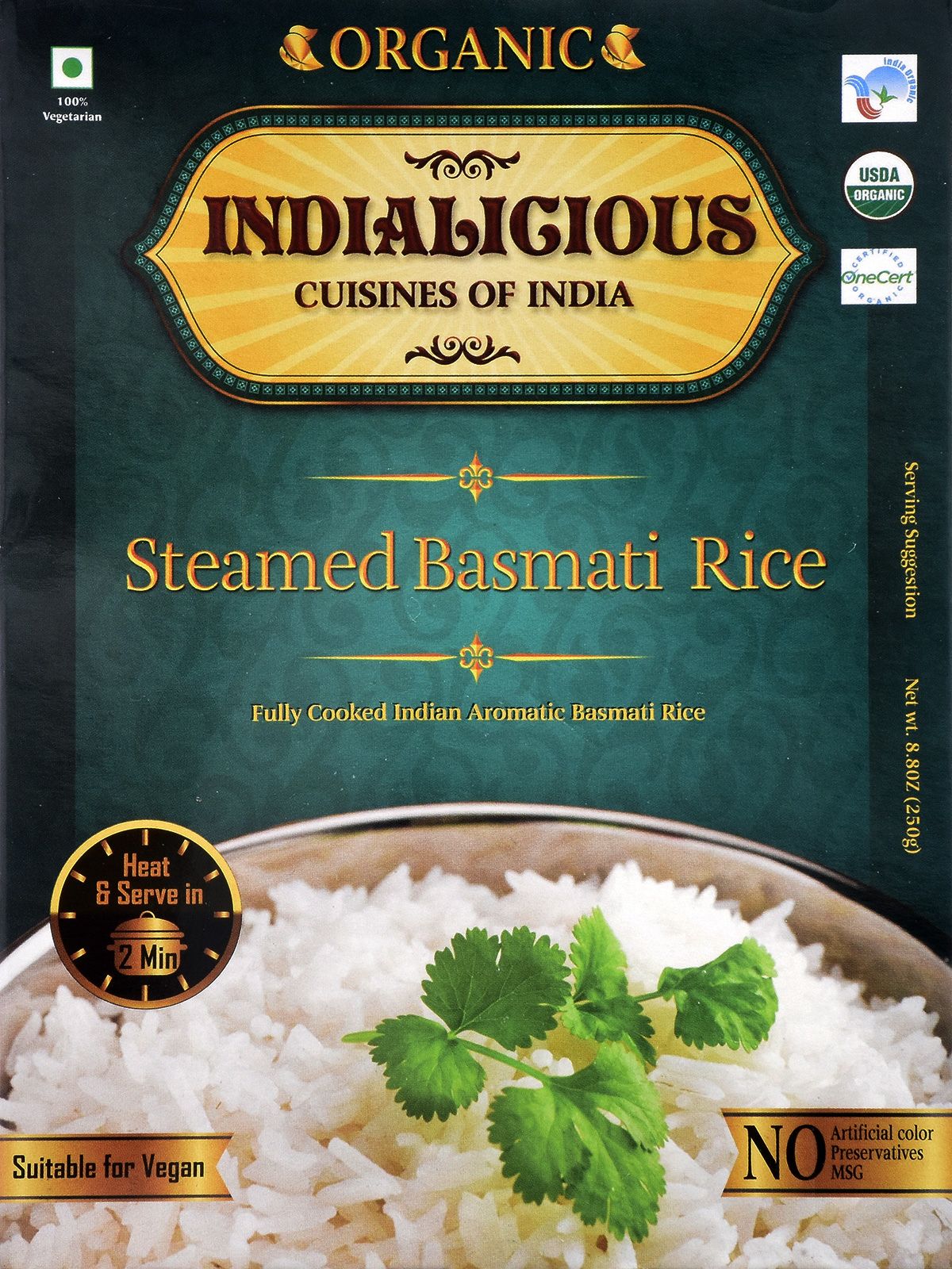 Organic Steamed Basmati Rice | Indialicious